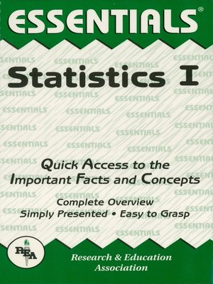cover image of Statistics I Essentials